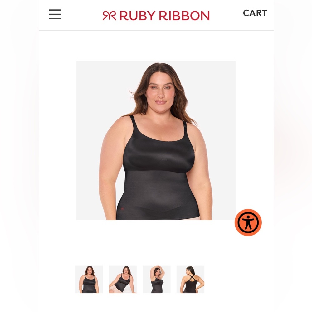 Ruby Ribbon black ultimate cami size 46